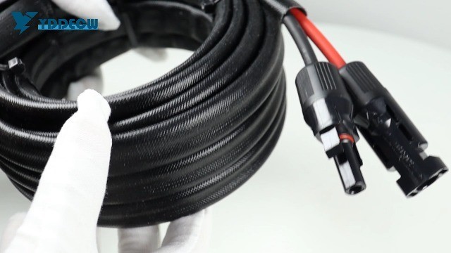 10AWG Solar Panel Extension Cord 3FT – Waterproof PV Wire with Flame Retardant S