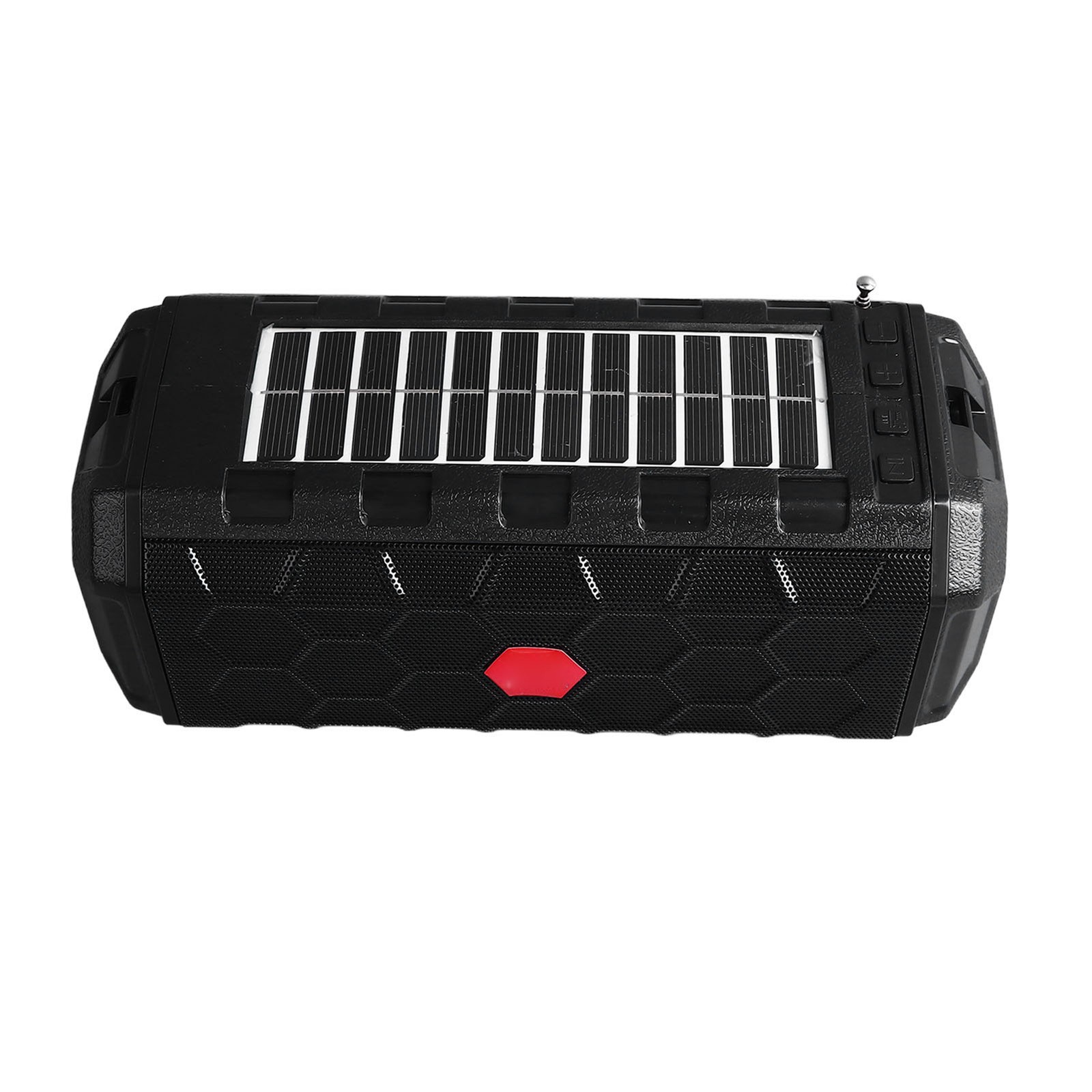 Solar Bluetooth Speaker Solar Panel Waterproof 1200mAh Bright Flashlight Ra GTYX
