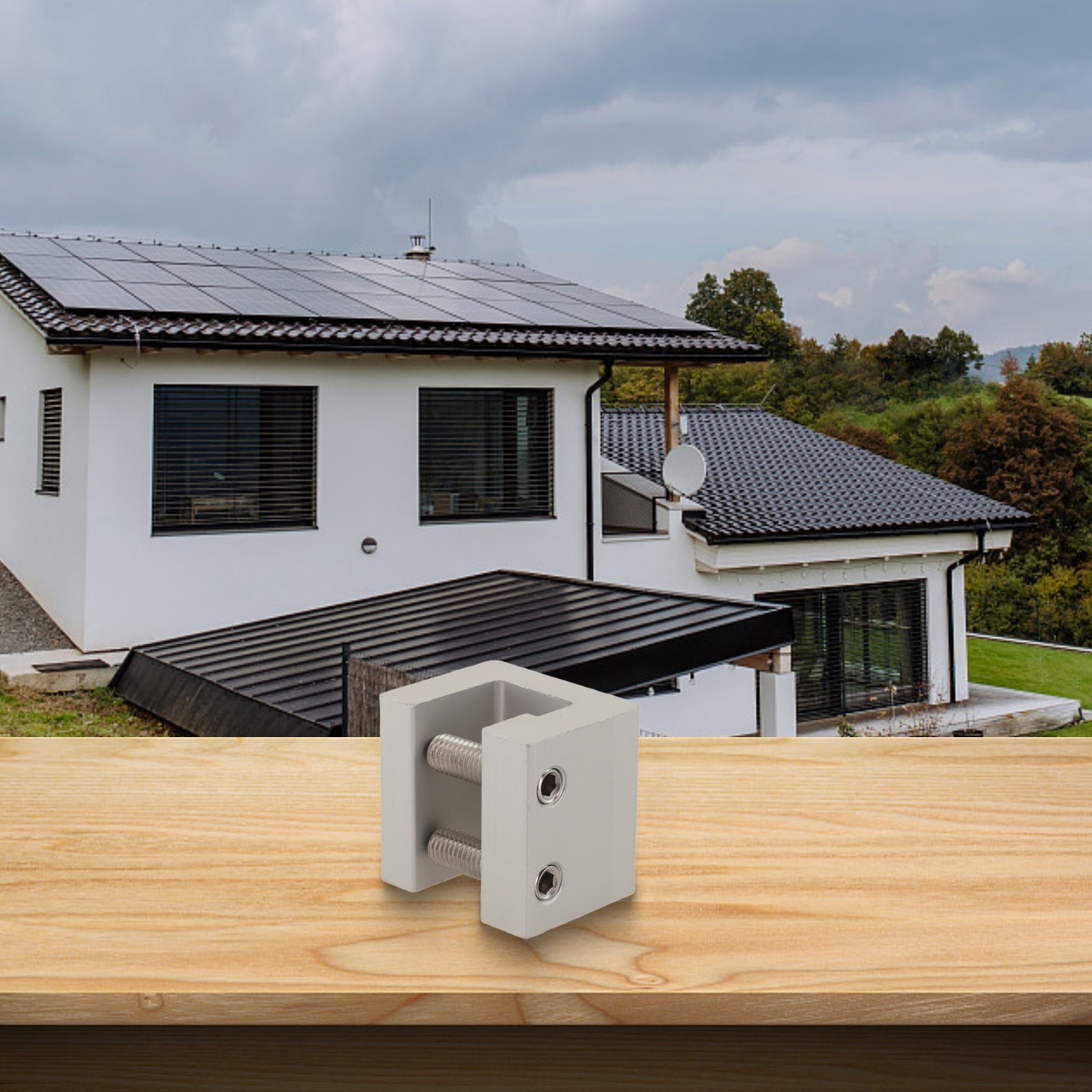 Aluminum Alloy Roof Clamp for Standing Seam Solar Mounting 1pc or 4pcs Set