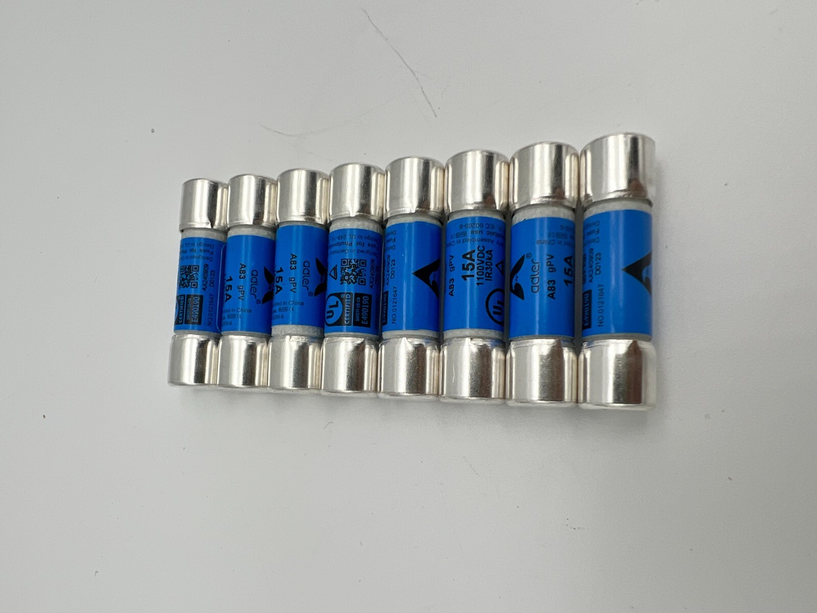 Fuse -Solar PV In-line fuse 1000v / 1100v 15A 10mm x 38mm UL listed