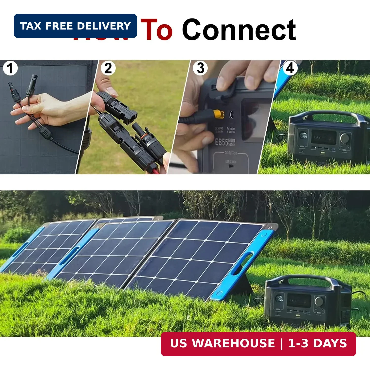 HKY Solar to XT60i Extension Cable 16.4FT Injection Molded XT60i Connector for P
