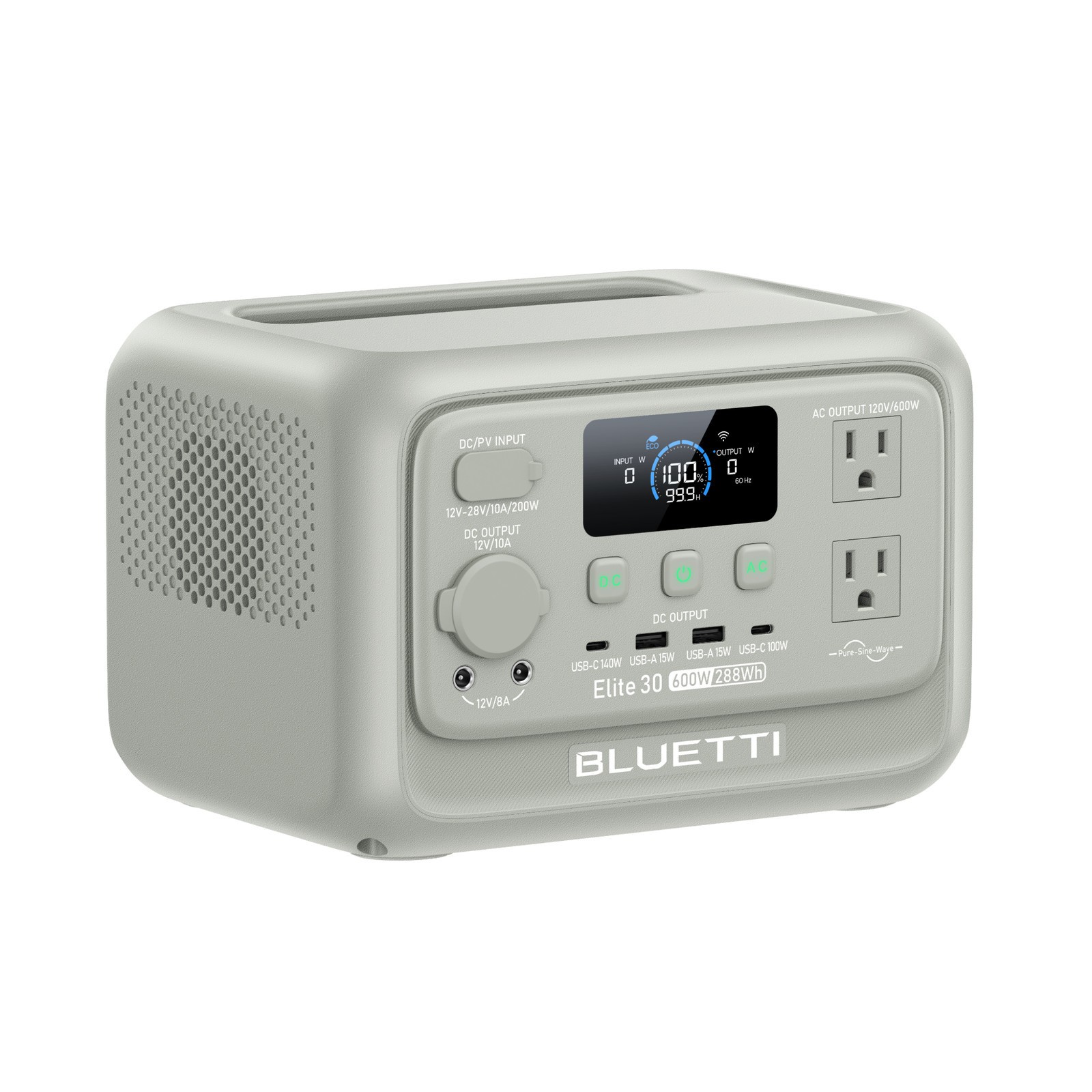 BLUETTI Elite 30 V2 600W 288Wh Portable Power Station for Camping/Road Trip