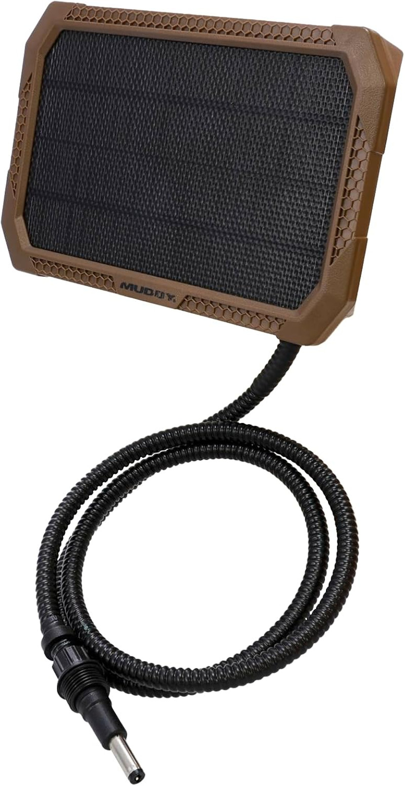 Muddy Solar Power Panel 5,000 Mah / 10Ft. Insulated Metal Cable/Usb Charging Por