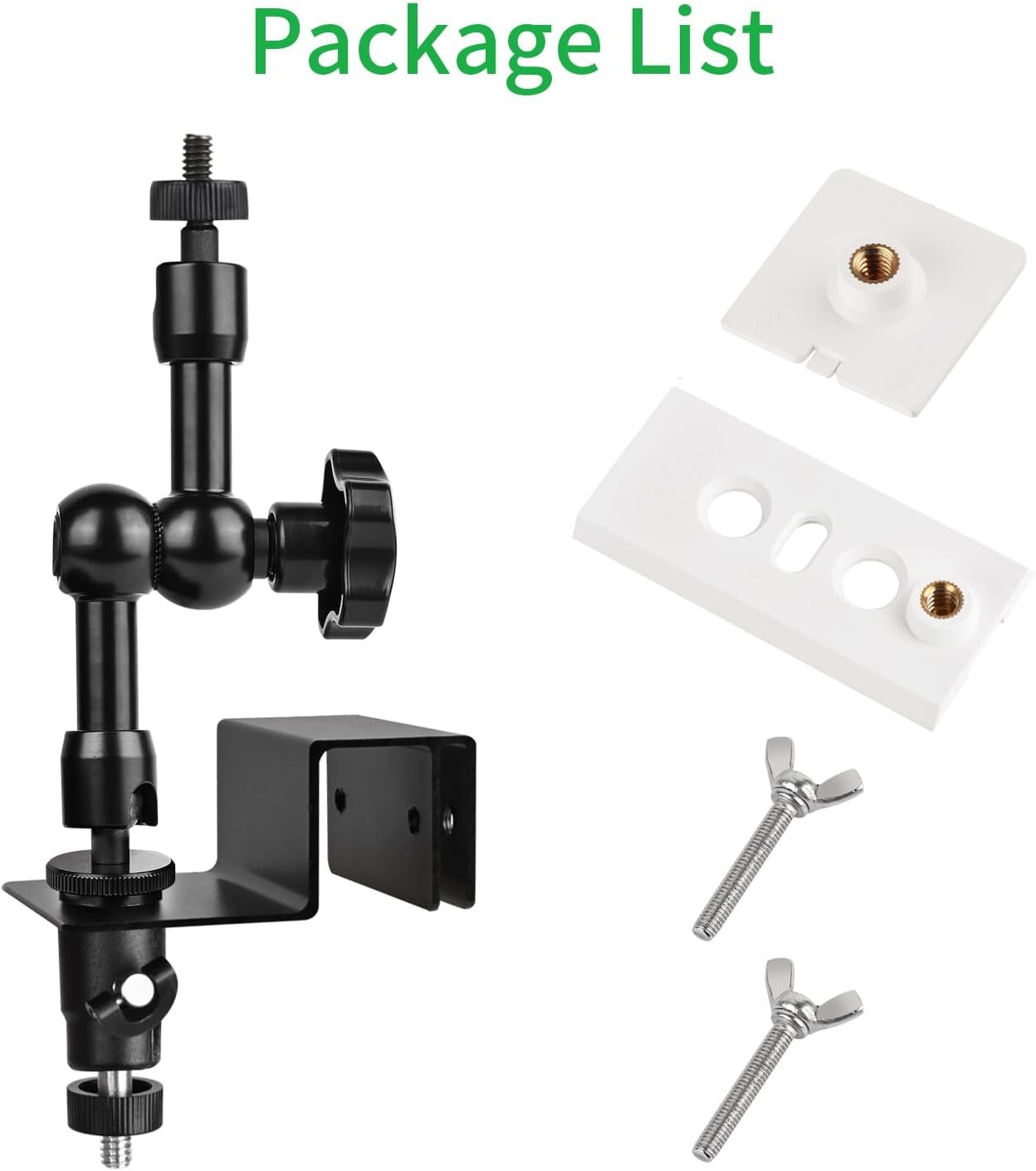 2-in-1 Gutter Mount for Solar Panel, Stick Up Cam Battery, Spotlight Cam and Spo