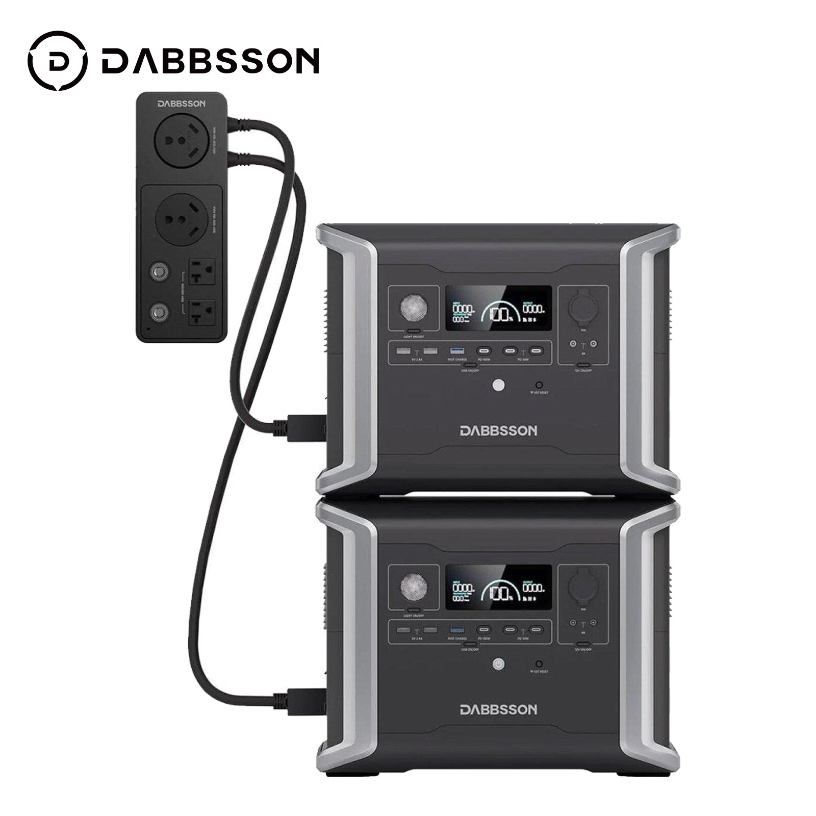 Dabbsson 2660Wh 2300W Solar Generator Portable Power Station LFP Home Backup RV