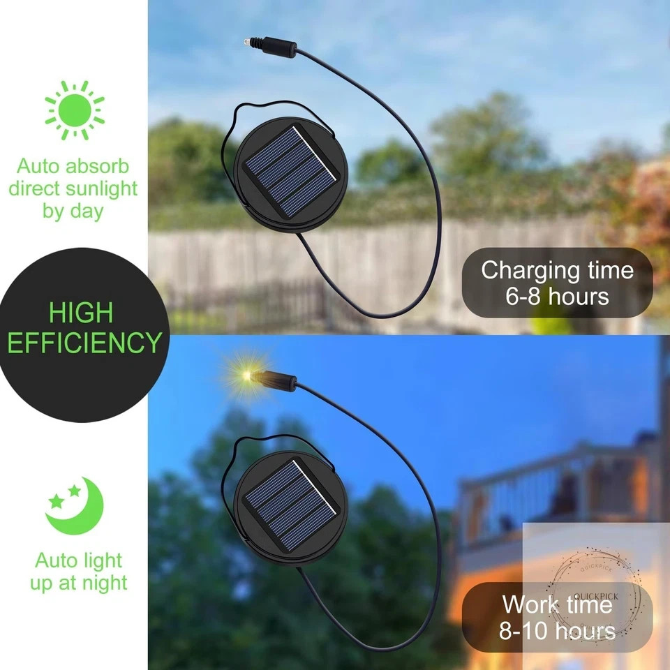 AA 600Mah Solar Light Replacement Top Parts for Solar Outdoor Lantern Waterproof