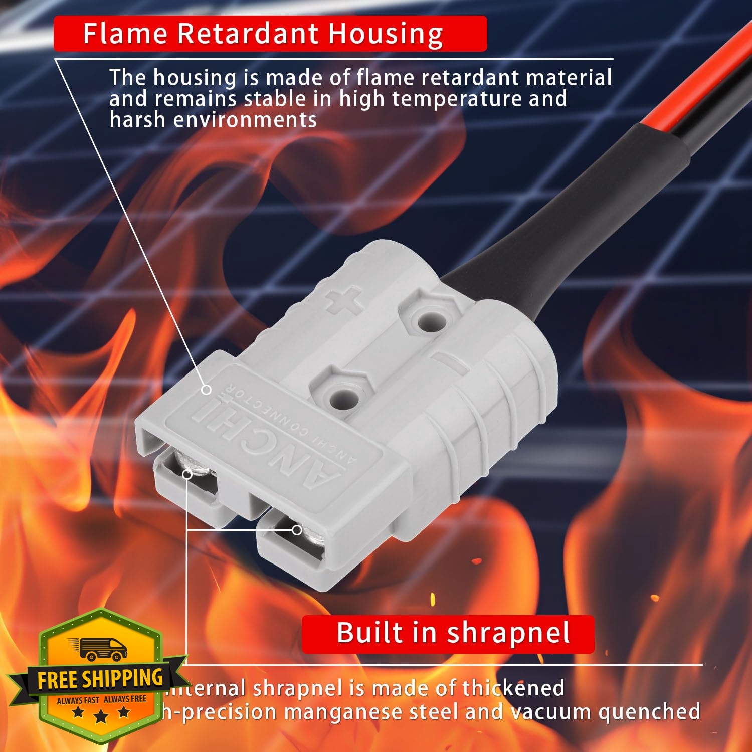 ELFCULB 10AWG 10FT SB50 to XT60 Cable