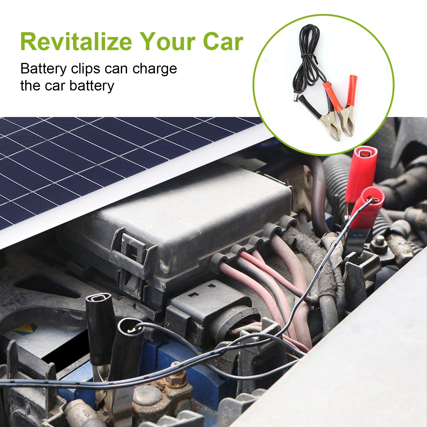 25W Solar Panel Kit 12V Battery Charger Controller Caravan Boat RV Car Outdoor