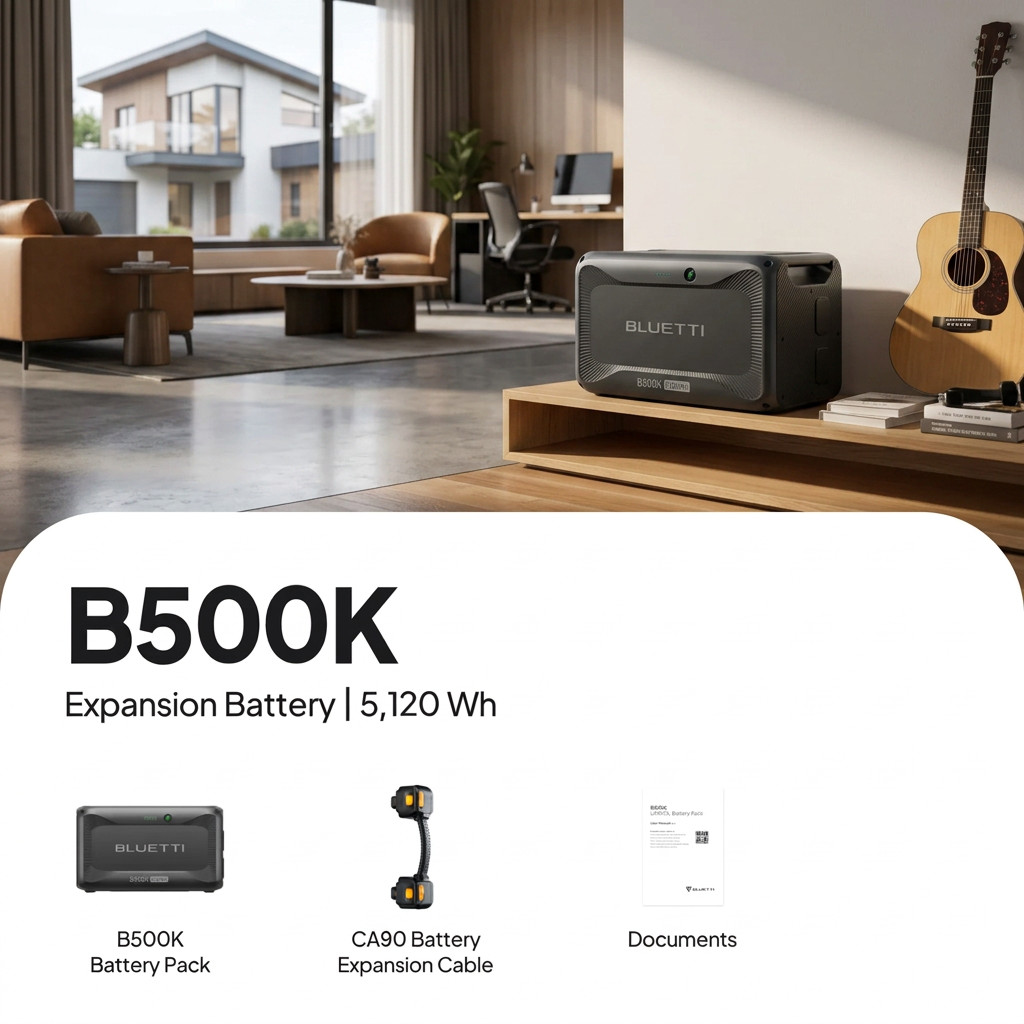 BLUETTI Apex 300 Portable Power Station 28364.8Wh + QTY 5 OF B500K Batteries