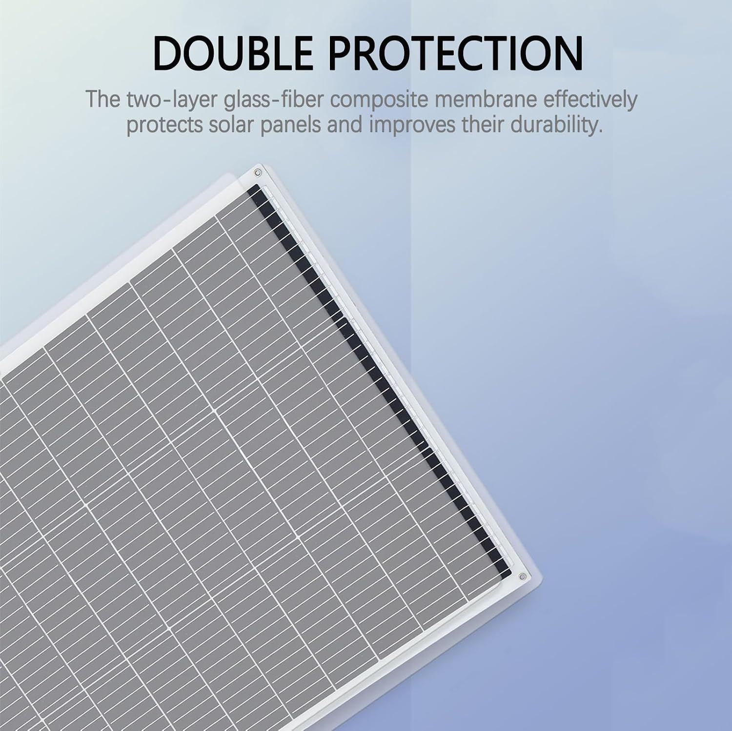Flexible Solar Panel 50W 12V Monocrystalline Module Fiberglass Lightweight Charg