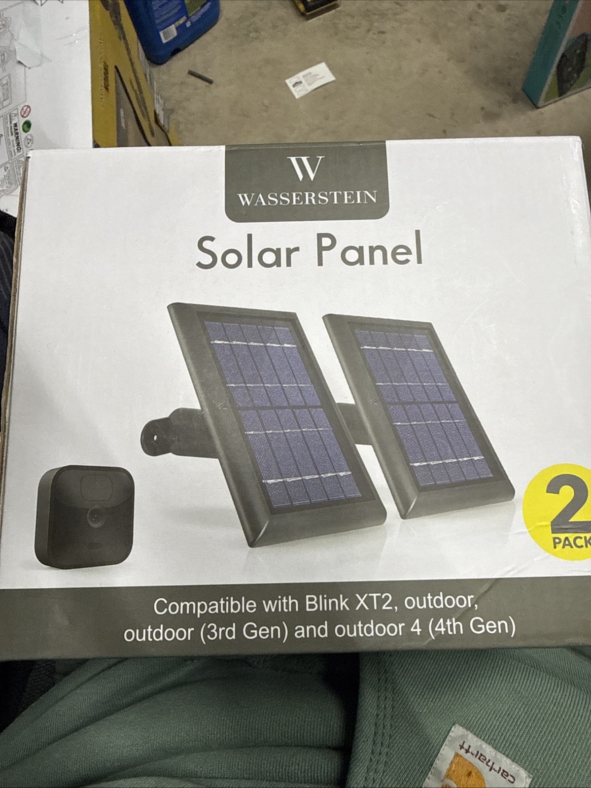 Wasserstein BLINKXTSOLBLK2PKUS Outdoor Solar Panel – Black (2 Piece)