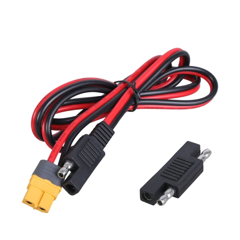 XT60 Female to SAE Connectors Cable 14AWG Charging Cable for Connection of Solar