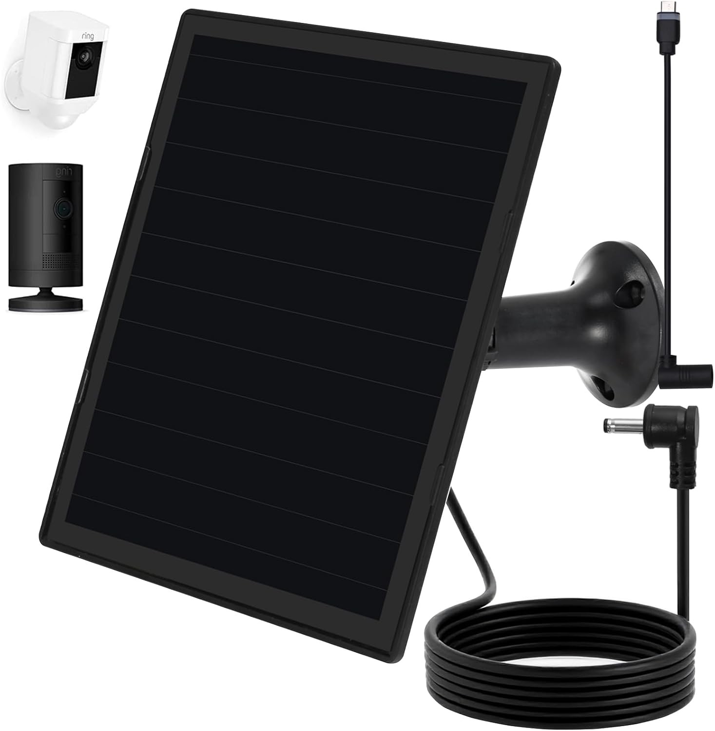 6W Solar Panel for Stick Up Spotlight Cam Plus Pro USB-C IP66 Waterproof