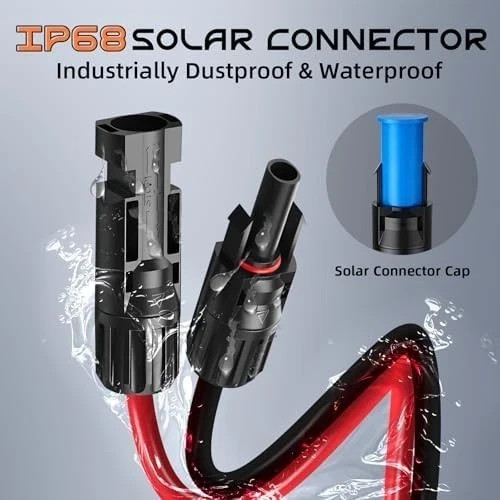 10AWG 10FT Solar to XT60i Cable, Gibbab 3 10 25FT Solar Panel Connector to XT60i