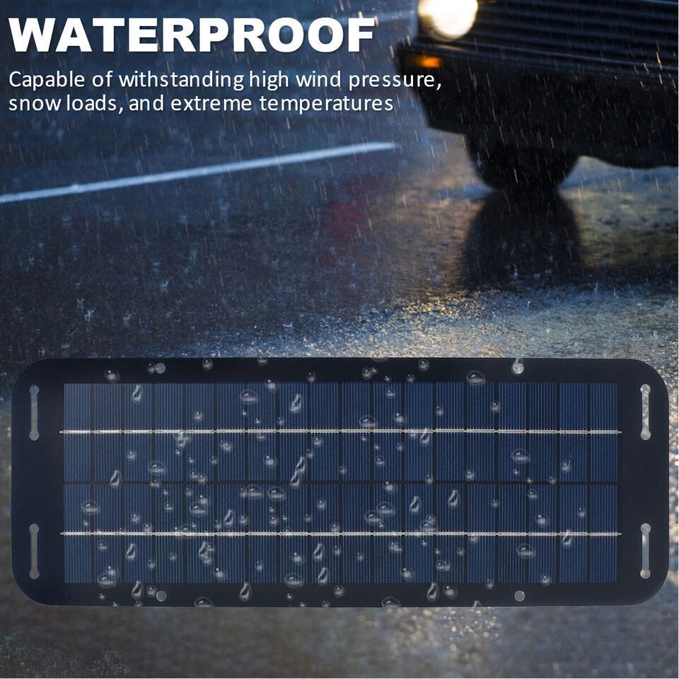 30W Solar Panel 12V Battery Charger Maintainer Car Boat RV Trickle Charger Kit