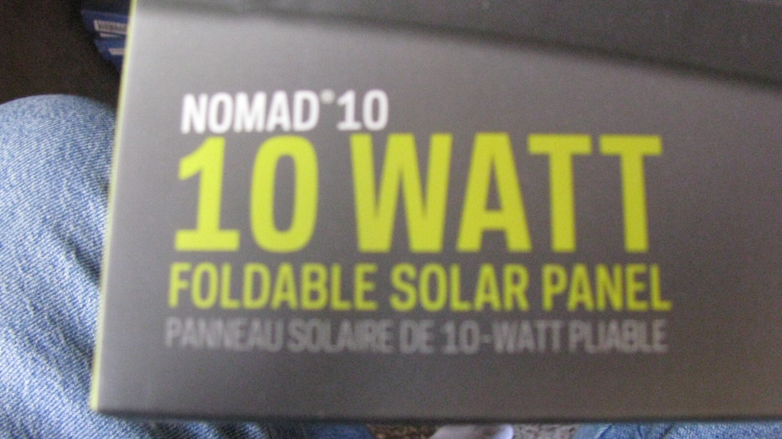 GoalZero Nomad 10 solar panel, nib, free shipping