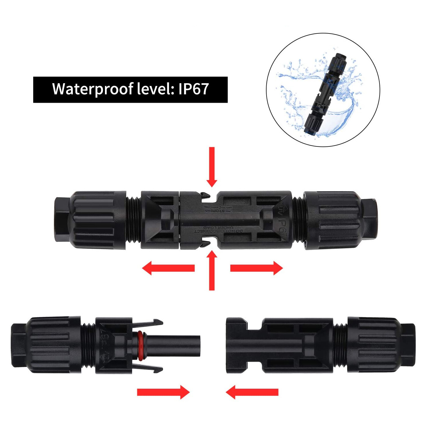 1~300 Pairs Male Female M/F DIY Solar Panel Wire Cable Waterproof Connectors