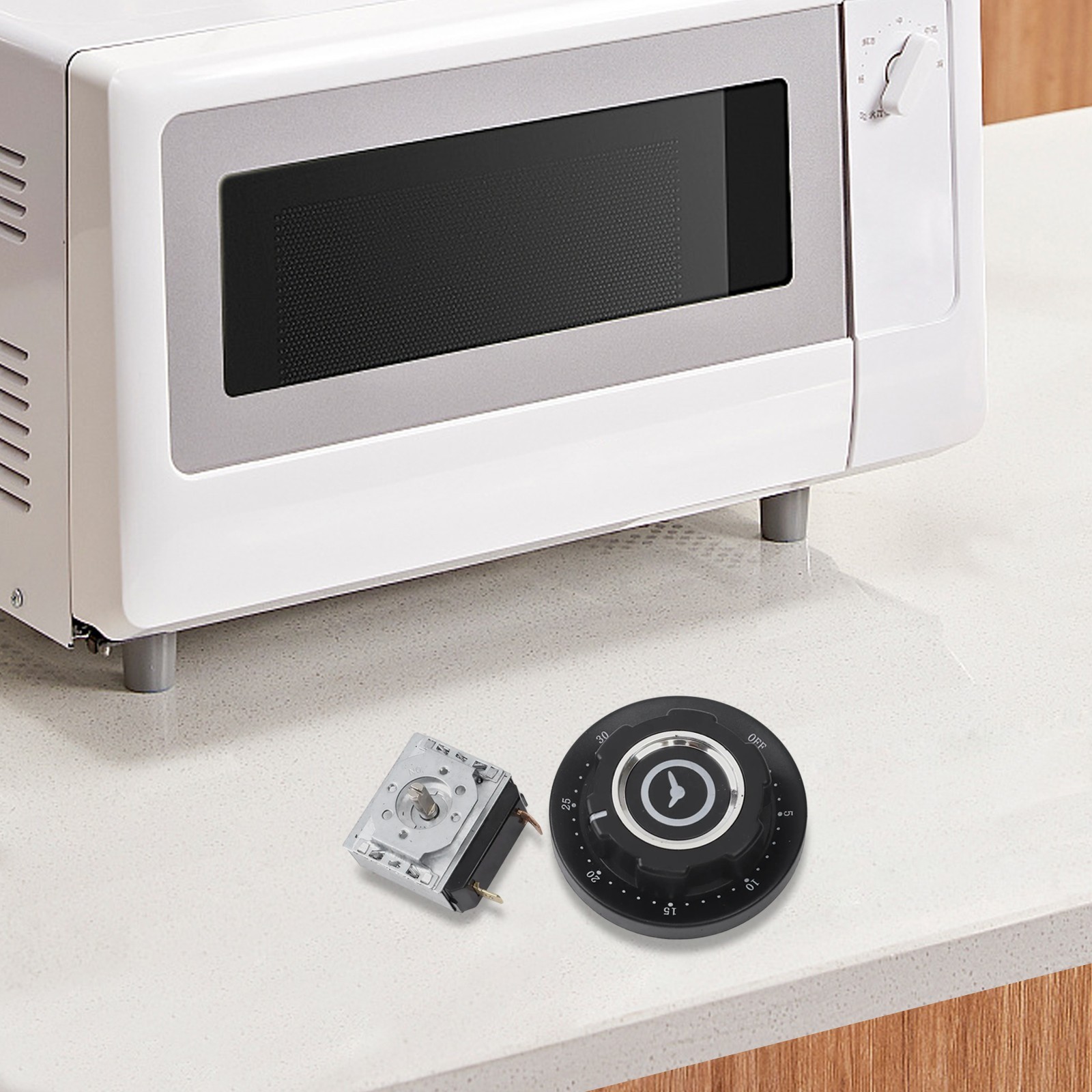 Clear Bell Mechanical Timer Switch for Convenient Cooking Notifications