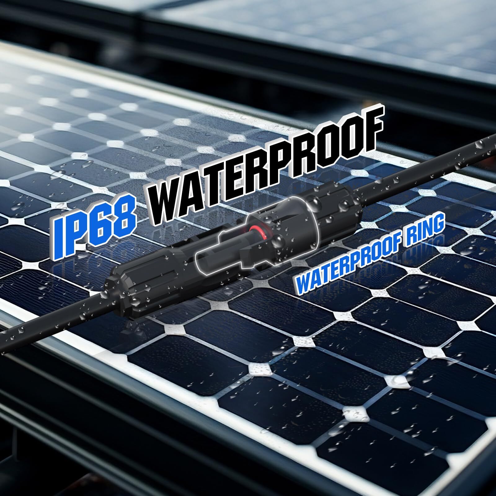 Solar Connectors Y Branch Adapter Cable for Parallel PV Panel Connection
