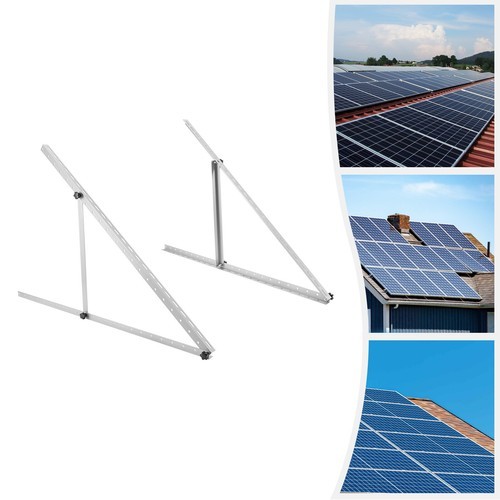 2Pcs 45 Inch Solar Panel Tilt Mount Brackets For Motorhome Boat Adjustable 0-90°