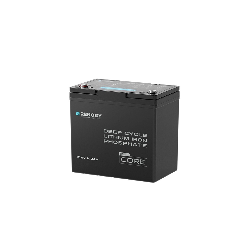 Renogy Core Mini 12V 100Ah LiFePO4 Lithium Battery, Ultra-Compact