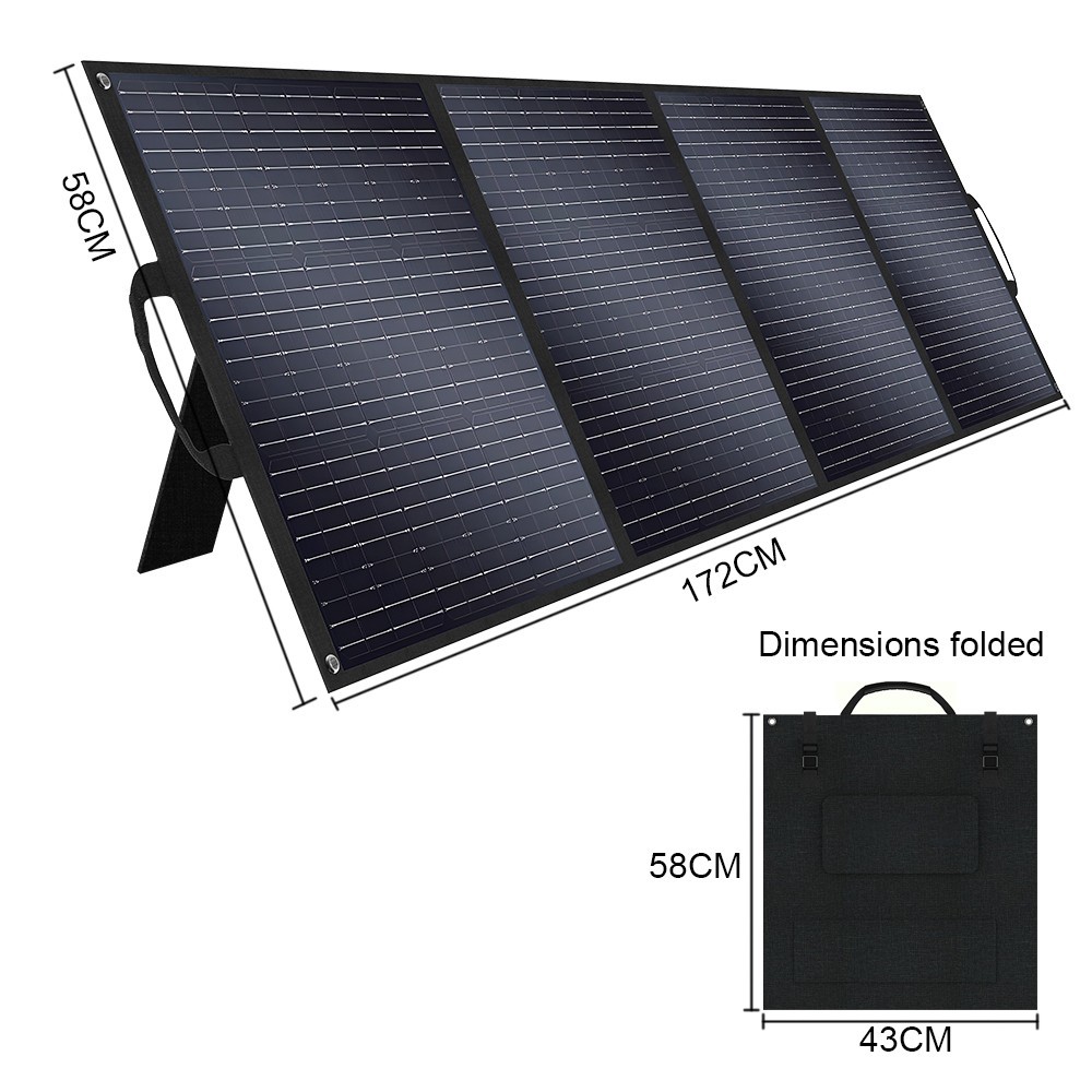 Q3600 Portable Power Station 3600W&3840Wh LiFePO4 Battery With 2x200W Solar Pane