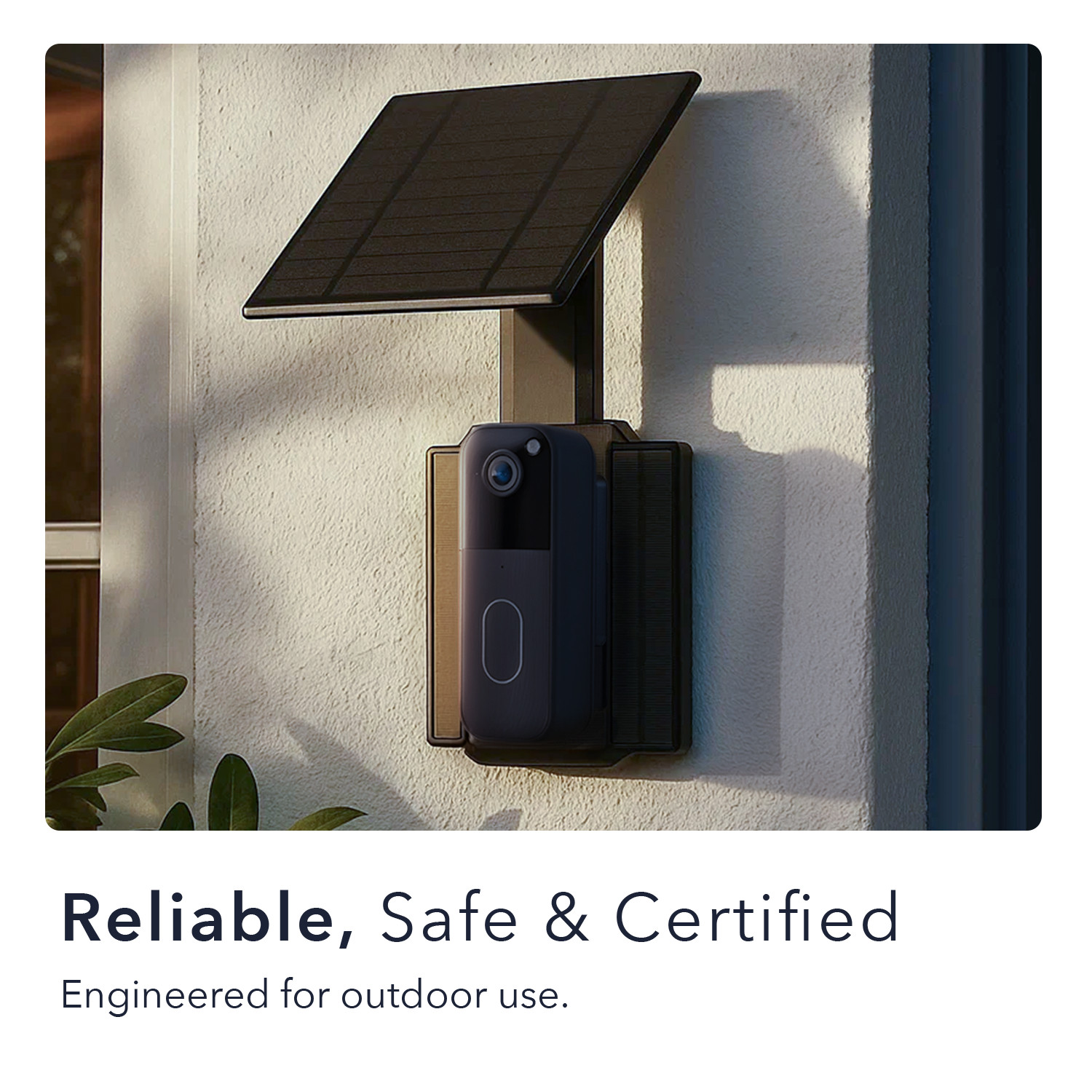 Wasserstein Solar Charger for Blink Video Doorbell (2nd Gen) Triple Solar Panels