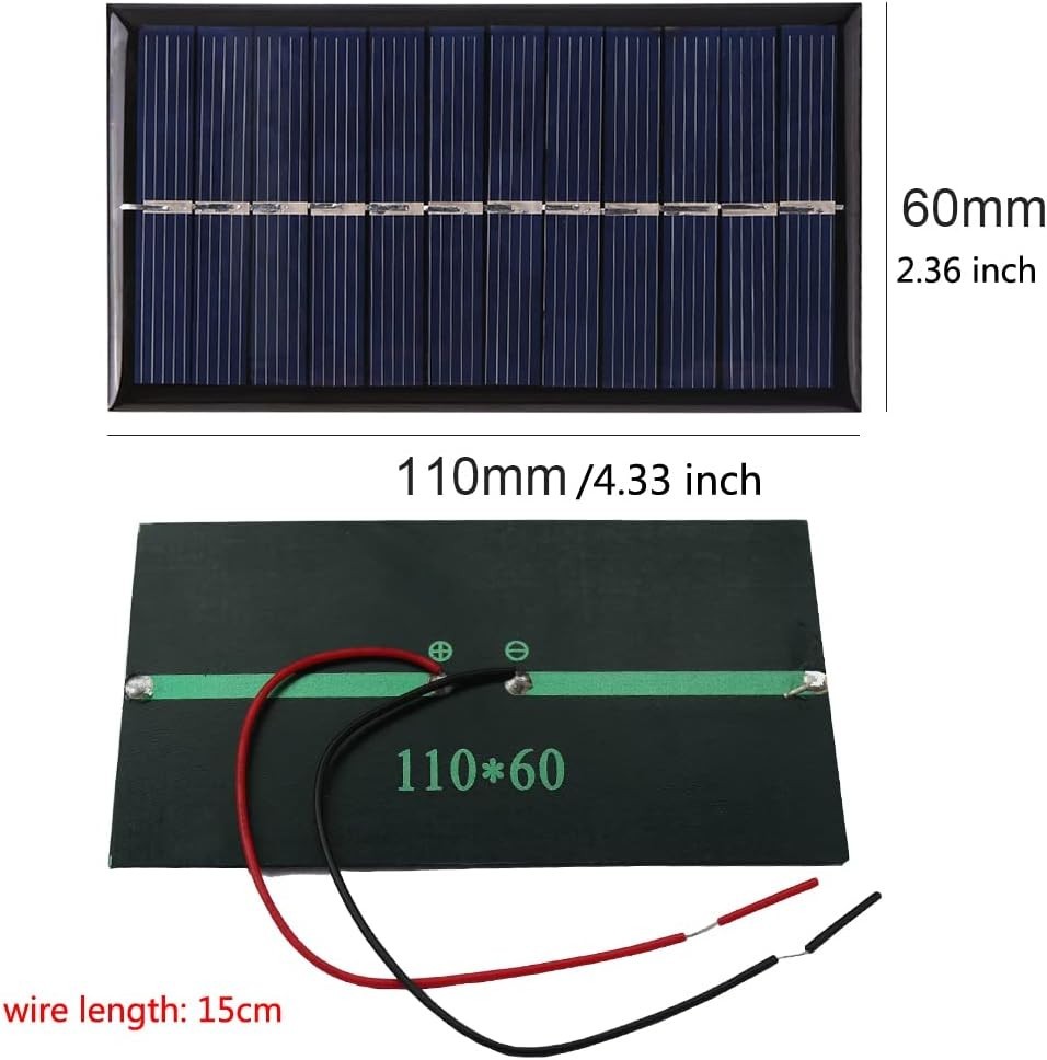 4Pcs 5V 6V 1W Mini Solar Panels for Solar Power Mini Solar Cells Outdoor Elec…