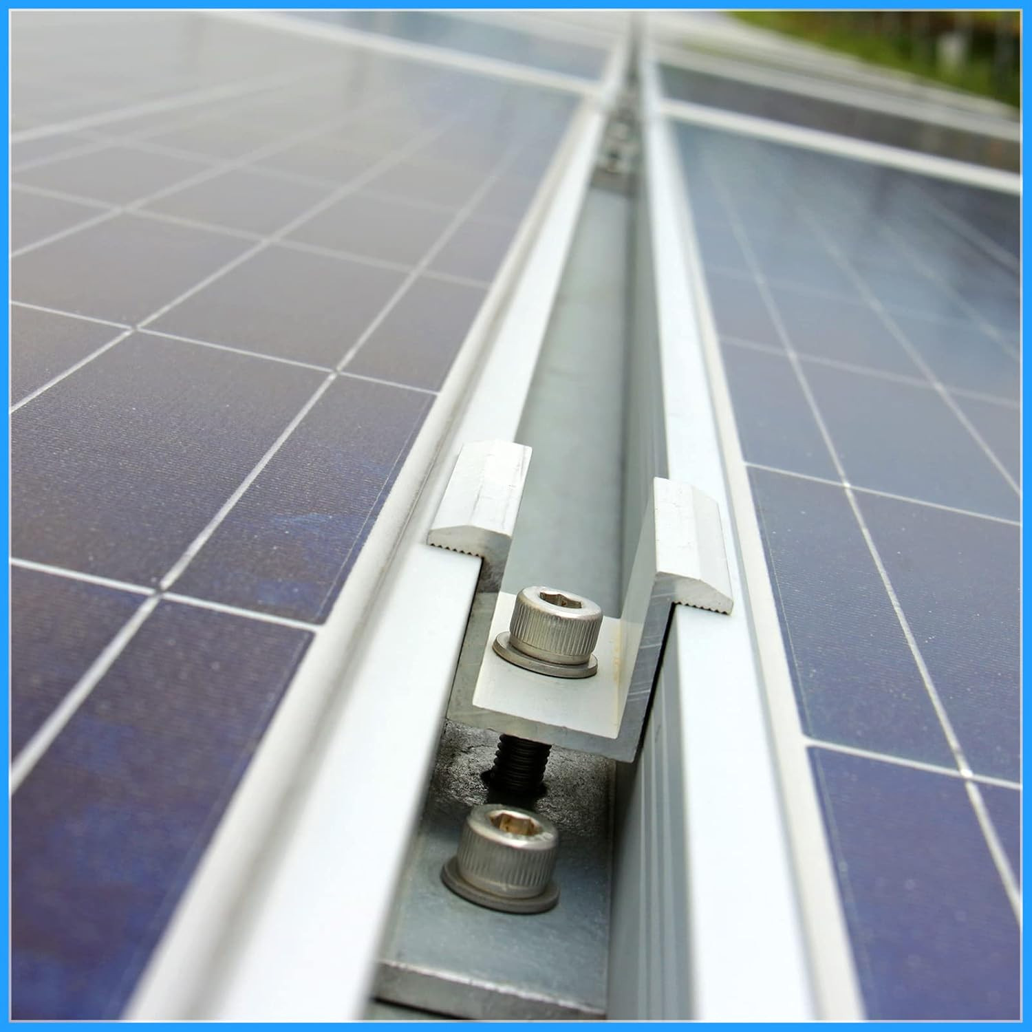 12 Pack Solar Panel Mid Clamps 1.06 Inch Solar Panel Bracket Aluminium Mounting