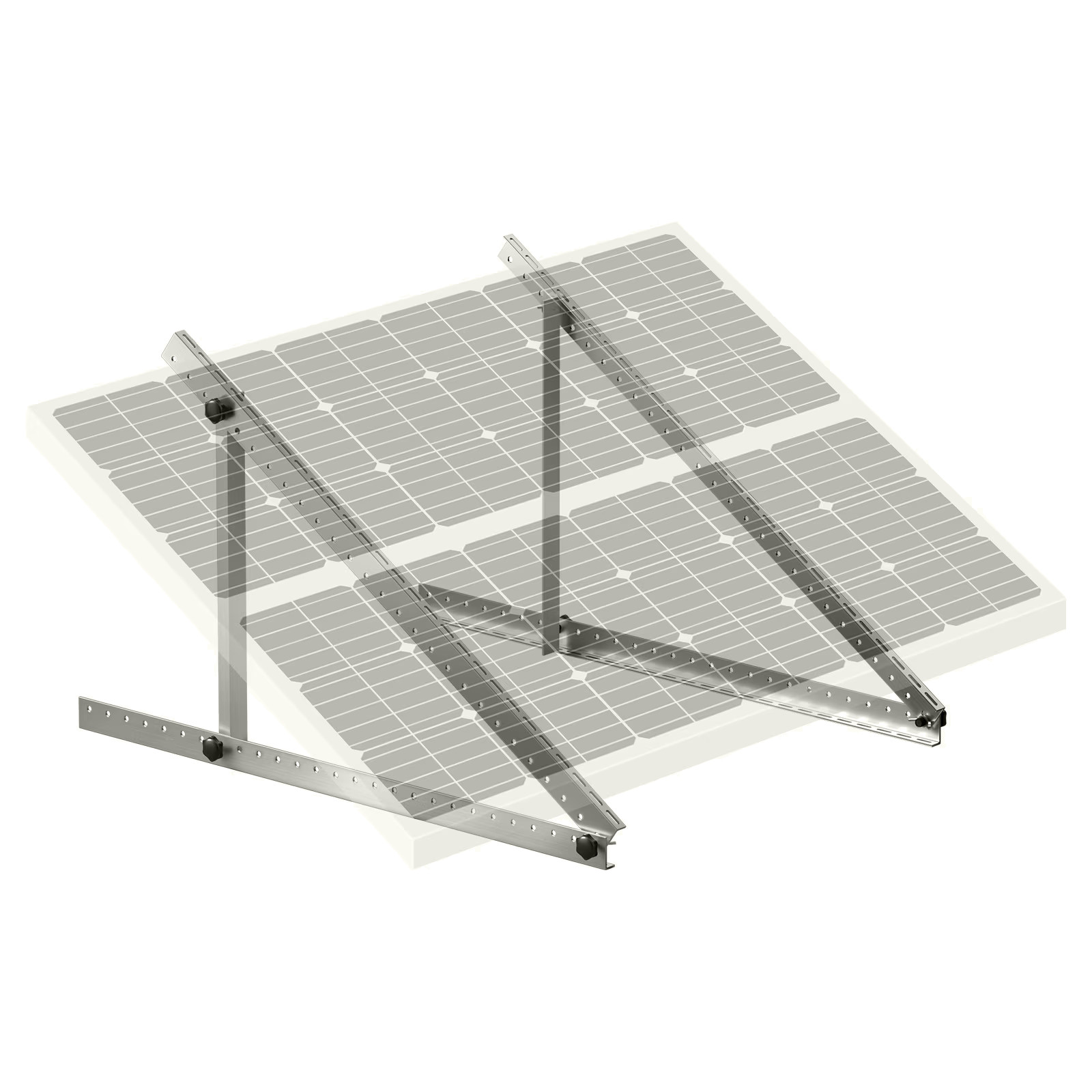 50-Inch Solar Panel Support Brackets, 0 to 90° Modifiable Incline Mount Brackets