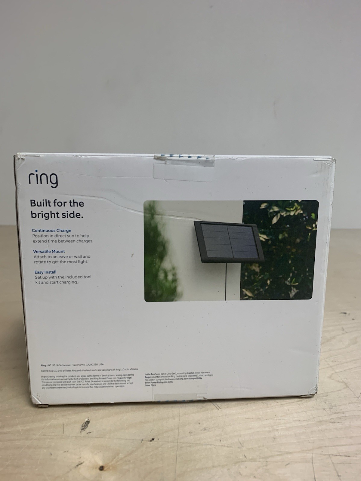 Ring 8ASPS7-BEN0 Solar Panel for Spot Light Cam – Black