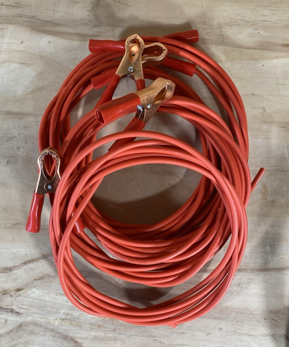 Lot of 5, 8 FT Battery Clip-on Crocodile Clamps to SAE Connector, 14 AWG (2.5mm)