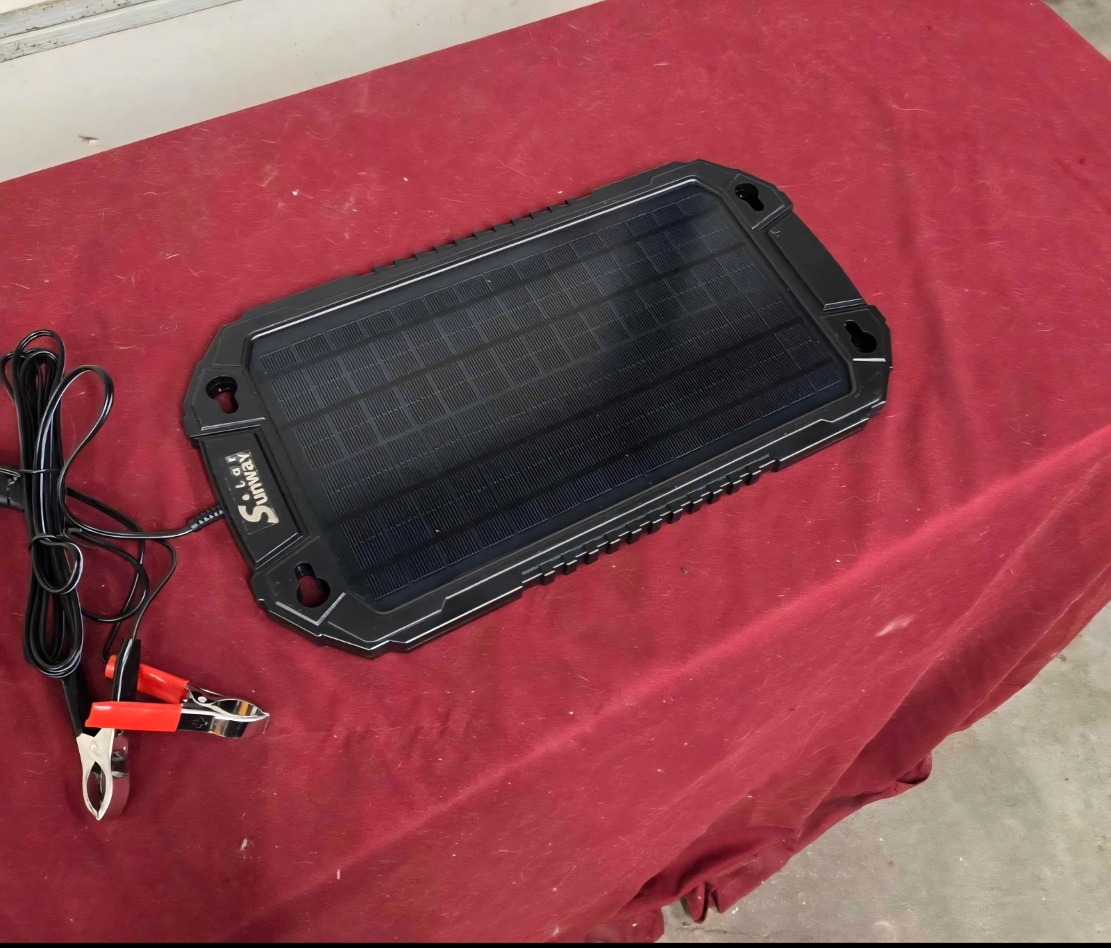 Sunway Solar Panel 8 Watt Battery Trickle Charger and Maintainer 12 Volt