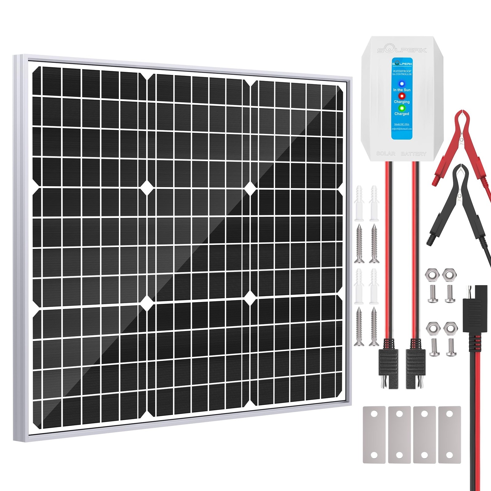SOLPERK Solar Panel 50W 12V?Solar Panel Charger + Upgrade MPPT Intelligent …