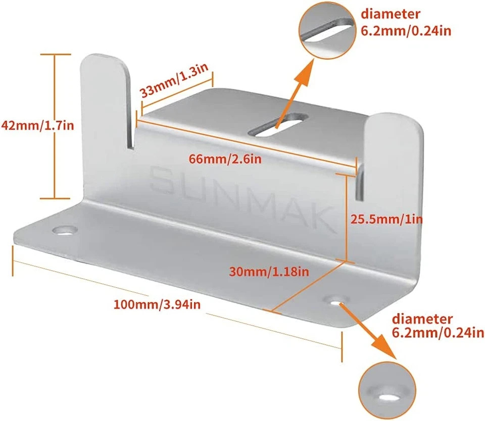 16 Units per Set Solar Panel Mounting Z Brackets, Solar Panel Mounting Brackets