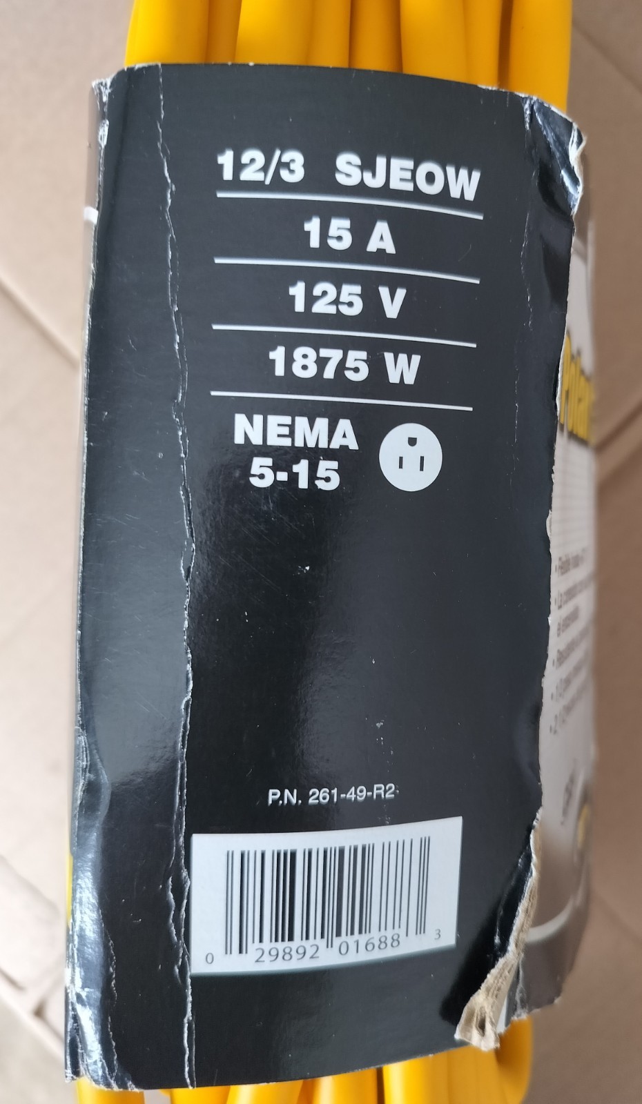 Pro-power 12/3 Gauge Polar/Solar 15A 125V 1875W