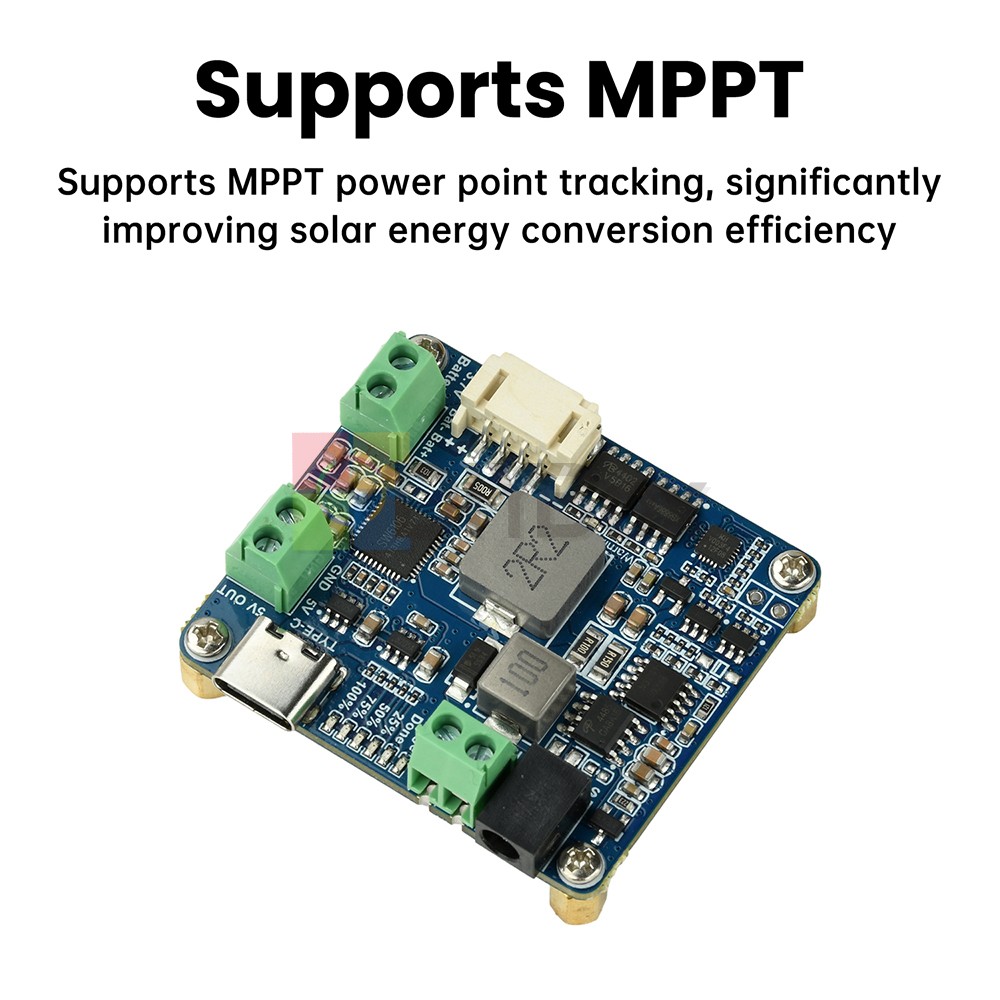 6-24V Solar Panel Power Management Module 5V 3A MPPT PD QC FCP SFCP Type-C