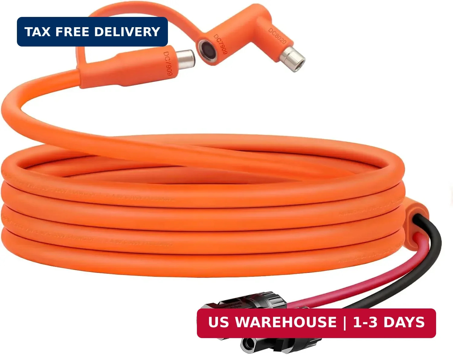 10FT MC4 to 8mm Adapter Cable for Jackery | Universal Solar Panel Connector and