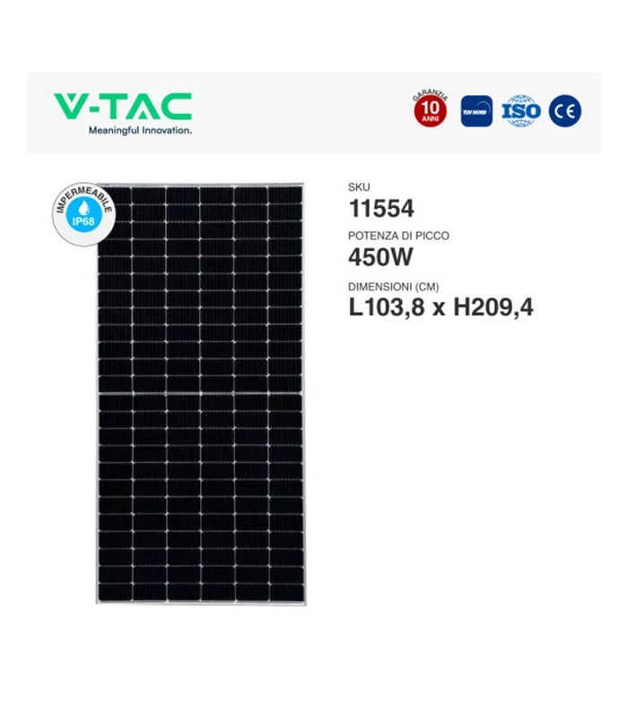 KIT 6.15KW photovoltaic solar panels 410W IP68 + single phase inverter + battery