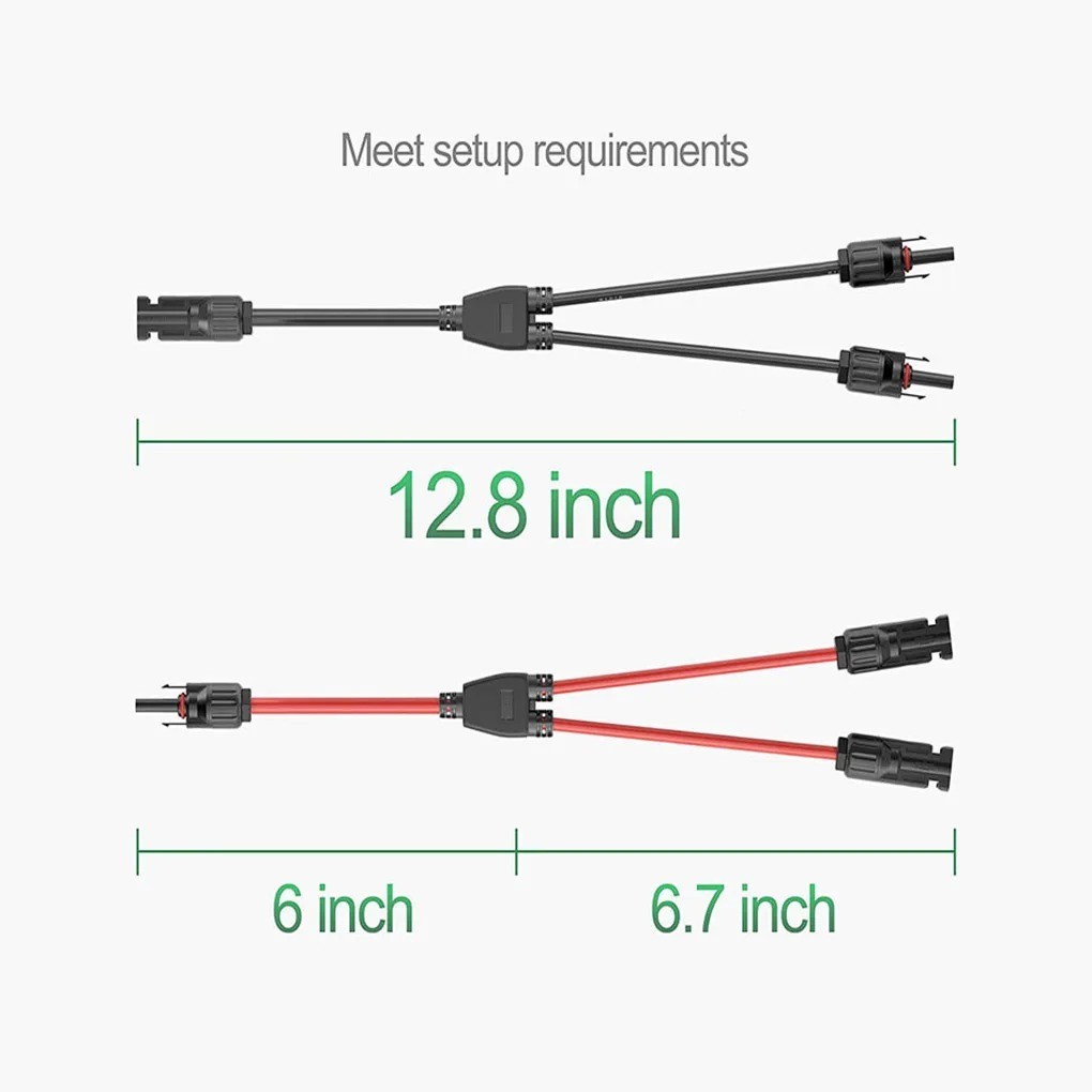Y Branch Solar Panel Connector MMF FFM Parallel Adapter Waterproof IP67