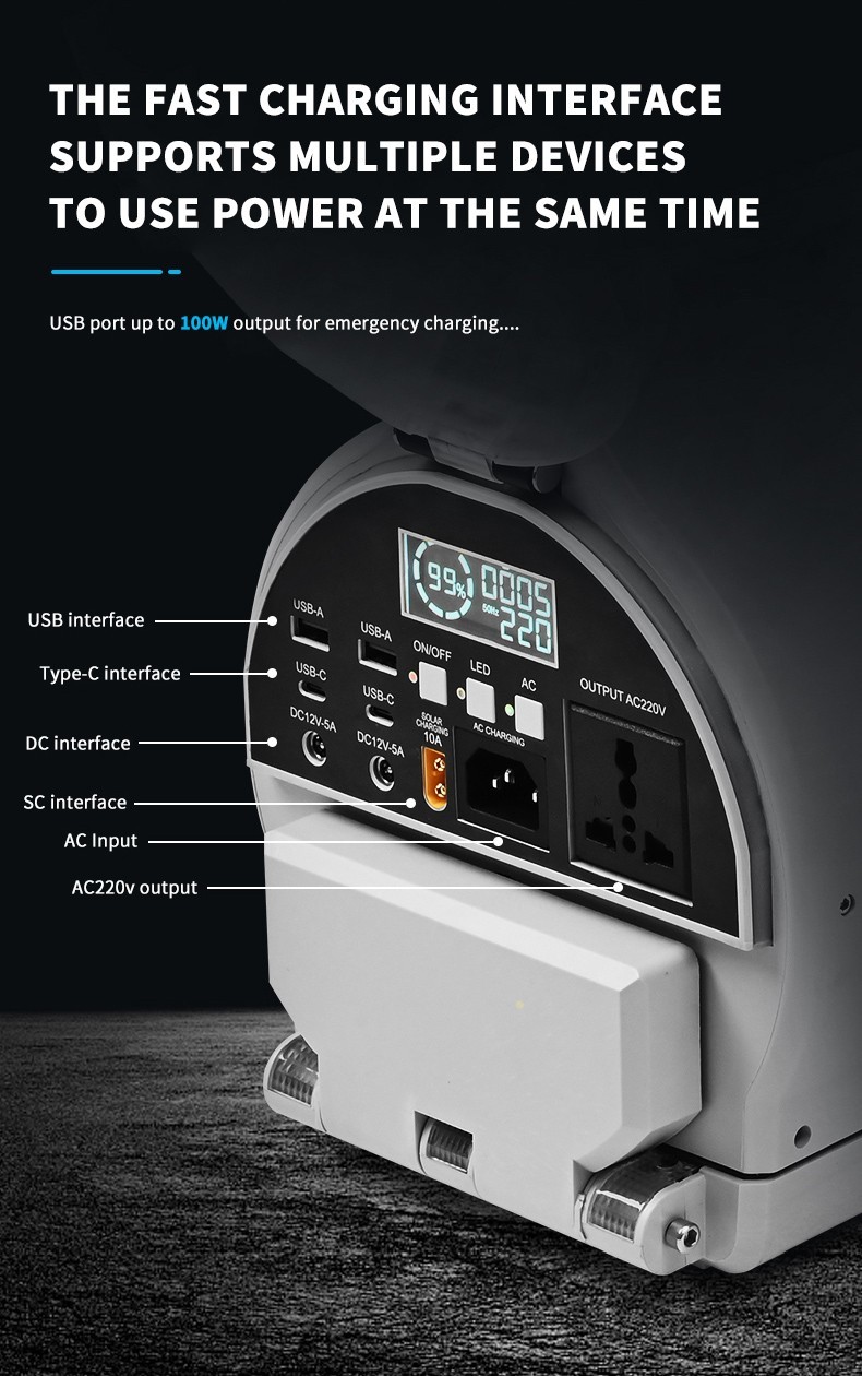 Portable Power Station S10 1000W | 2000Wh LiFePO4 Battery For Emergency
