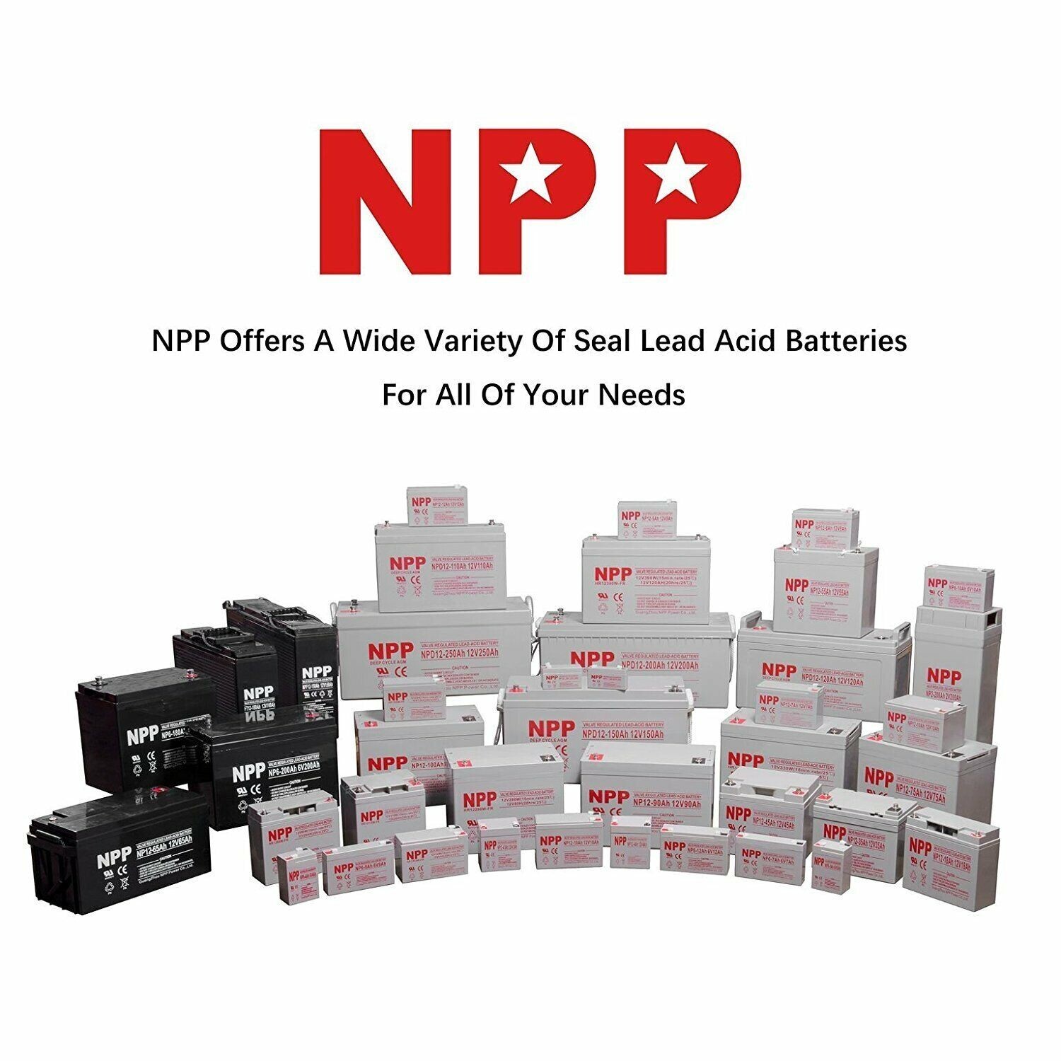 NPG12-200Ah Gel Battery 12V 200Ah For Solar Power UPS Marine Boat RV