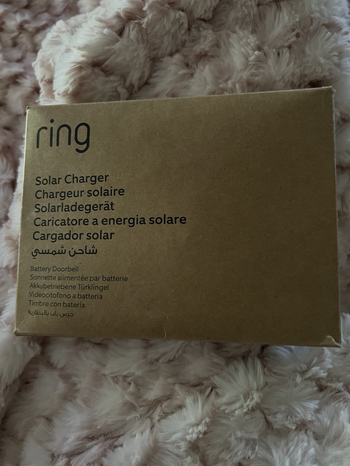 OEM Ring Solar Charger 5F83E9 for Battery Doorbells Compatible w/ Video Doorbell