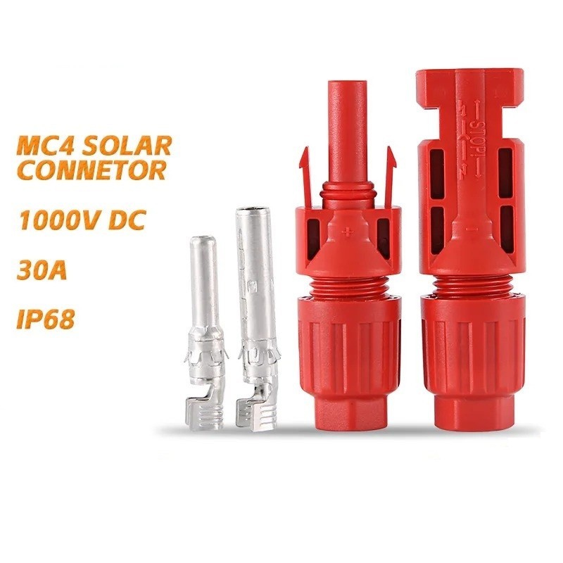 100Pcs PV DC Connector Kit 1000V/1500V 30A-60A IP67 IP68 for 2.5-6mm² Cable