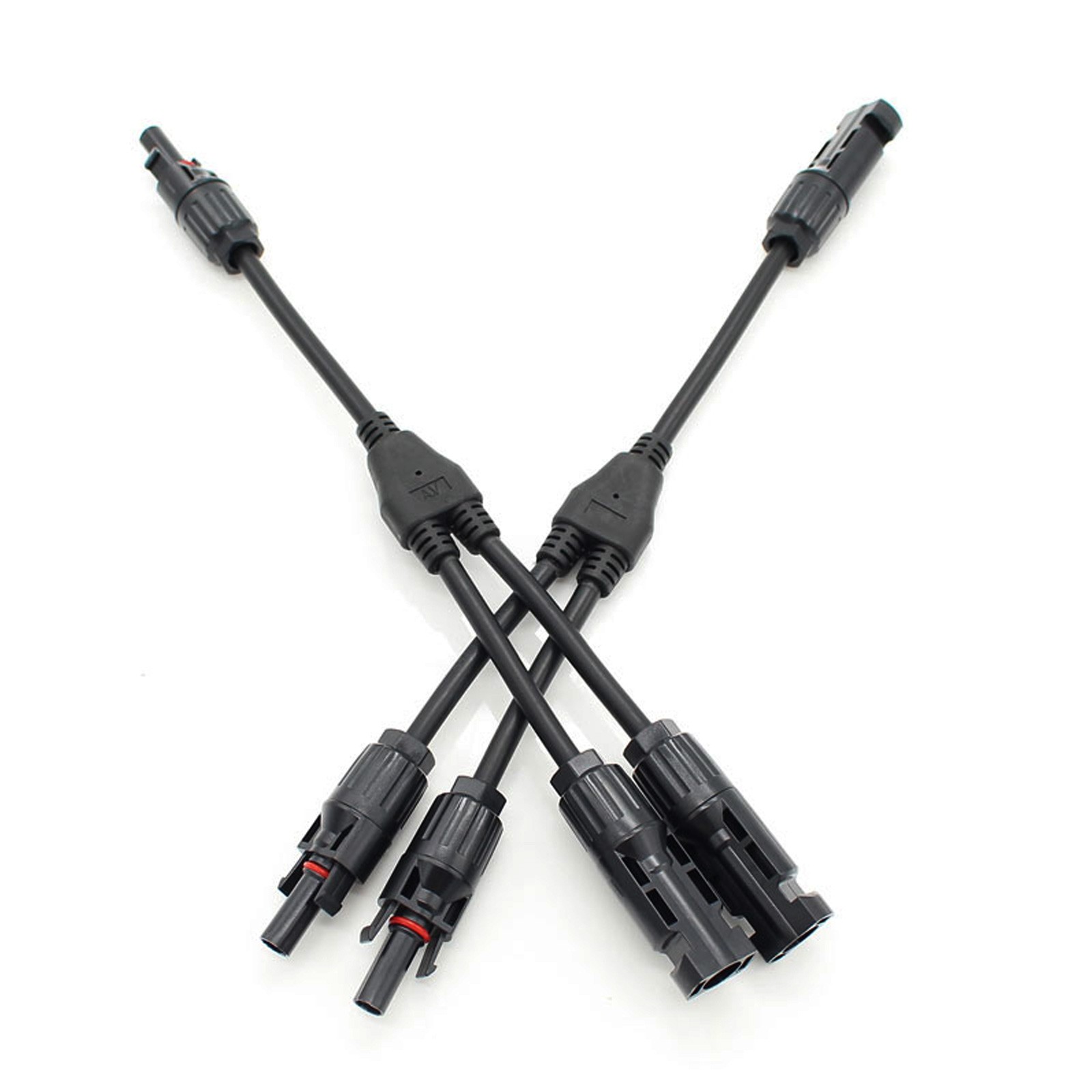 Solar Panel Y Branch Cable Waterproof Connection Adapter Connector Extension US