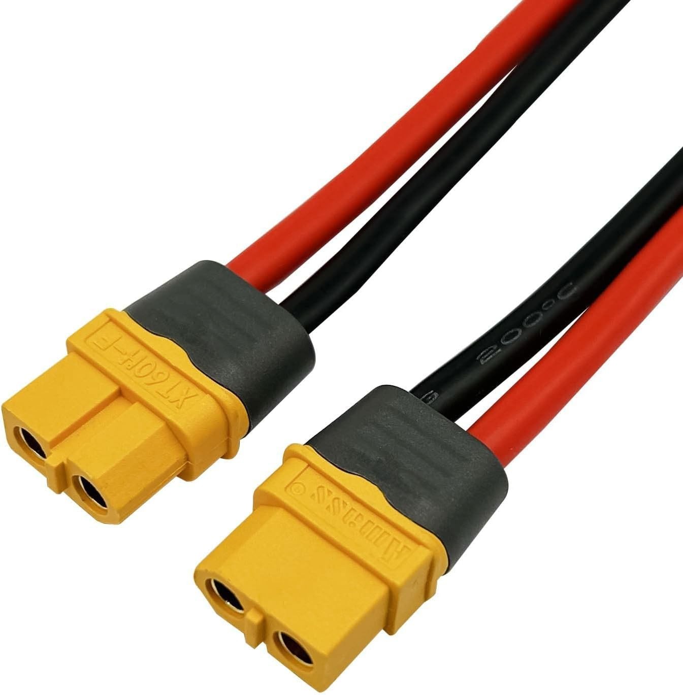 Heat Resistant 30cm XT60H to Banana Plug Cables for Reliable RC Charging