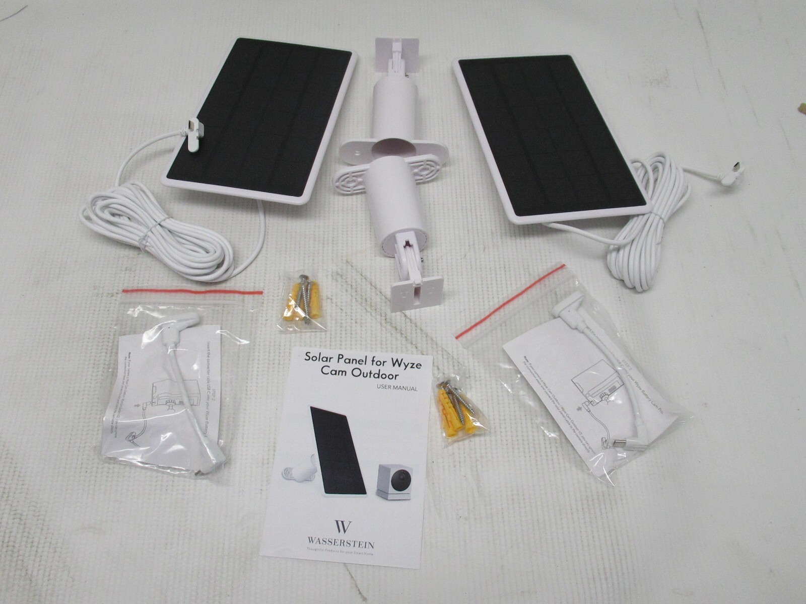 Wasserstein Solar Panel Compatible with Wyze Cam Outdoor/Battery Cam Pro- 2 Pack