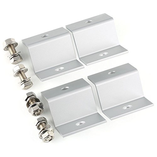 1 Set 4pcs Solar Panel Mounting Hardware Z Type Bracket Aluminum W/stainless B