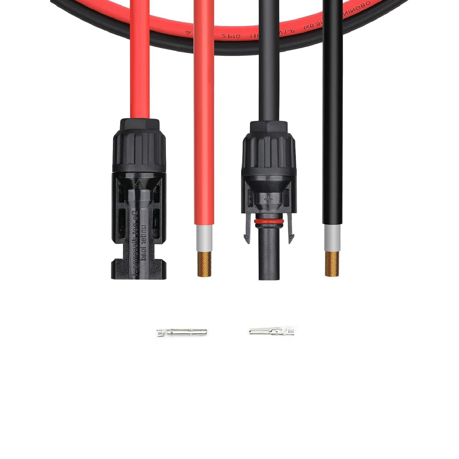 20FT 10AWG Solar Panel Extension Cable 30A/1000V DC, Compatible Quick Connectors