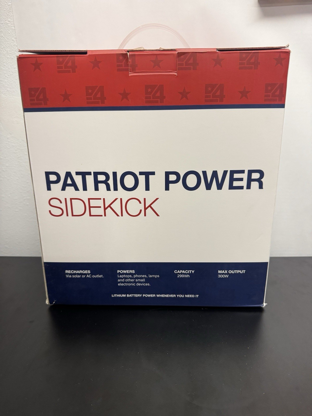 Patriot Power Sidekick Solar Generator 300W w/ 40W Panels Bundle 4x Pg87E